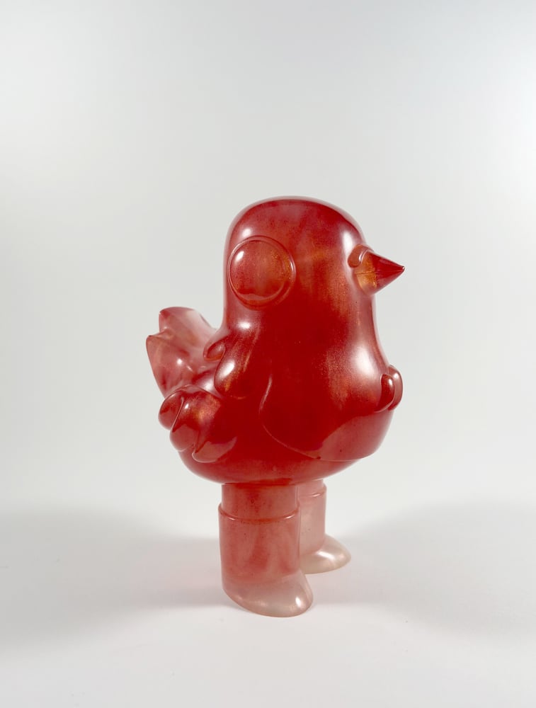 Image of 5PTS: Red Pearl Marble: BIG Birb Type