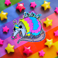 Image 1 of Party Opossum Sticker