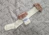 Ivory x Tan Embroidered Lace OTKs