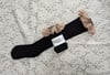 Black x Tan Embroidered Lace OTKs