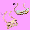 14KT Gold Plated Custom Name Necklaces