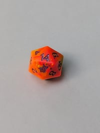 Image 2 of Fireball Rainbow Standard D20 Single