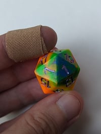 Image 5 of Fireball Rainbow Standard D20 Single