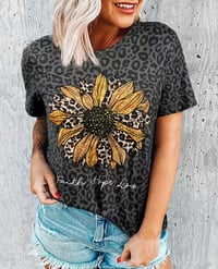 sunflowers & faith t shirt