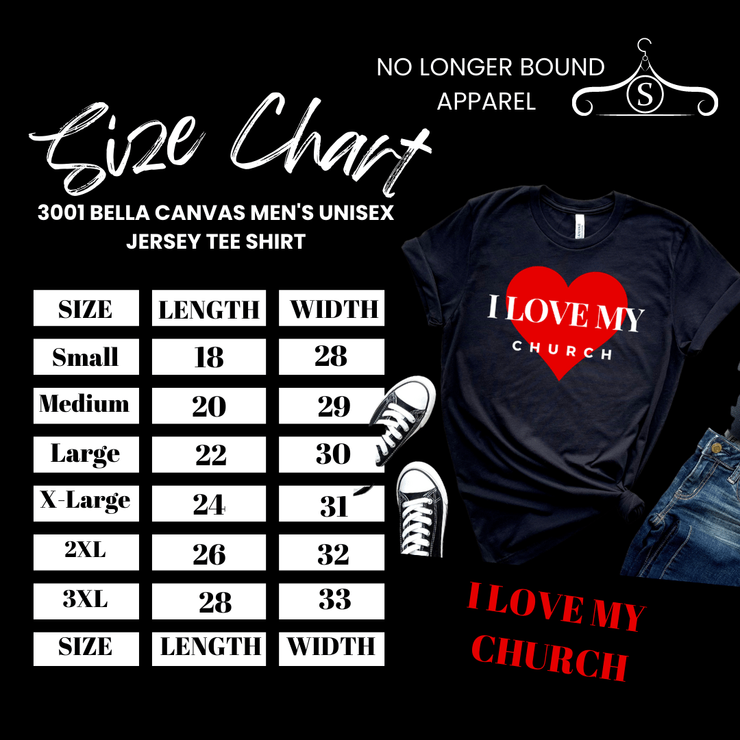 Image of "I LOVE MY CHURCH" Men's Faith-Based Black T-shirt