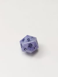 Image 2 of Faux Amethyst Standard D20 Single