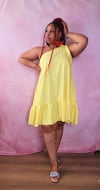 Yellow One-shoulder Dress 