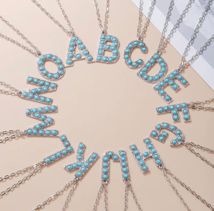Image of Fancy Like initial necklace