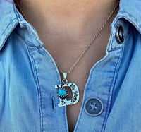 Image 1 of Western flair initial necklaces