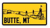 Butte Montana Rectangle Sticker 