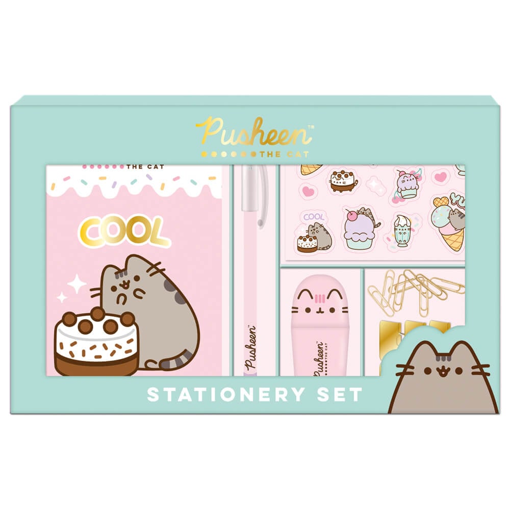 Image of PUSHEEN ICE CREAM STATIONERY SET