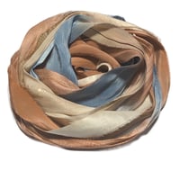 Image 1 of 10YD.  LEGACY  HAND DYED SARI SILK RIBBON/HAND DYED BY COLOR KISSED SILK