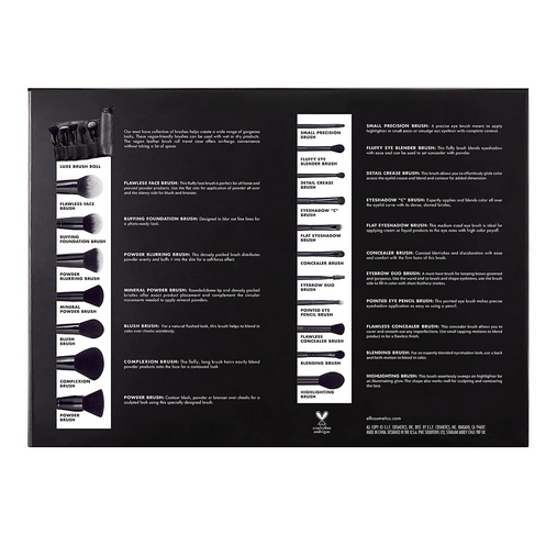 e.l.f. 19 Piece Brush Set for Precision Application