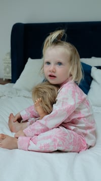 Image 5 of Pyjama enfant - Toile de Jouy rose
