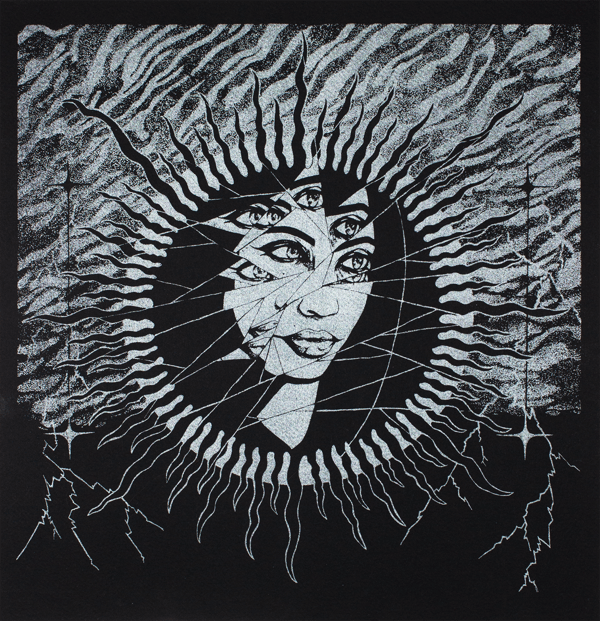 Image of Solar Eclipse Portrait 10x10"