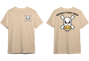 Beige Duck Skull Tee