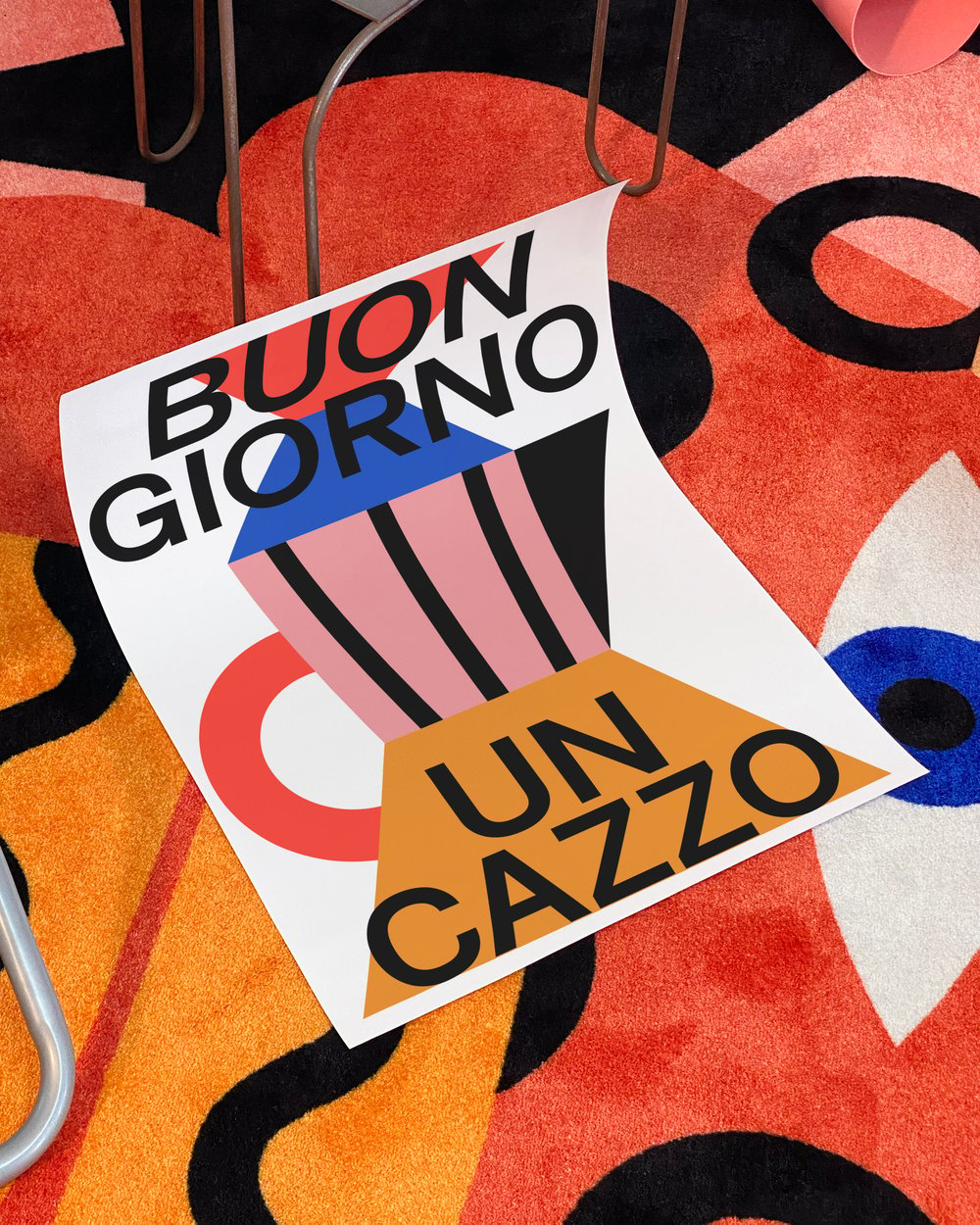 BUONGIORNO UN CAZZO Poster by Marco Oggian