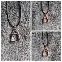 Image 1 of Equestrian stirrup necklace