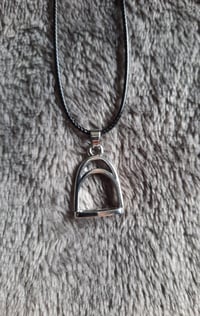 Image 2 of Equestrian stirrup necklace