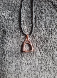 Image 4 of Equestrian stirrup necklace