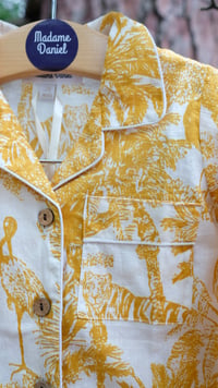 Image 2 of Pyjama enfant - Toile de Jouy curry