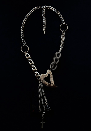 Image of Melted Heart Necklace