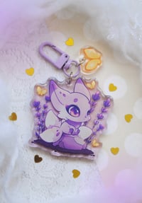 Image 2 of Lavender fox Keychain
