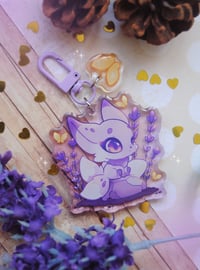 Image 1 of Lavender fox Keychain