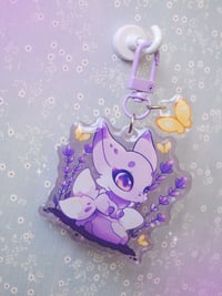 Image 4 of Lavender fox Keychain