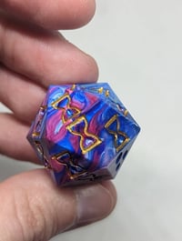 Image 3 of Candy Stripe Death Save D20 Single