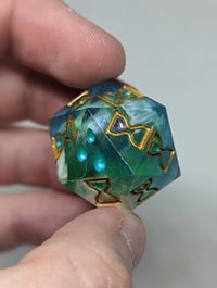 Image 2 of Turquoise Mist Death Save D20 Single