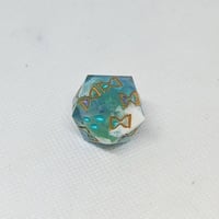 Image 3 of Turquoise Mist Death Save D20 Single