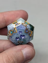 Image 1 of Turquoise Mist Death Save D20 Single