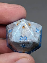 Image 1 of Silvery Skies Lucky Star 22mm D20 Single