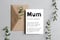 Image of Mum Birthday Card, motherhood greeting card, superhero