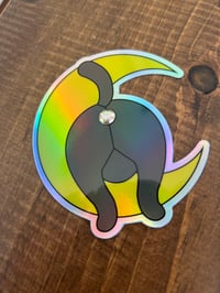 Image 1 of Luna Butthole Sticker - Holographic 3D
