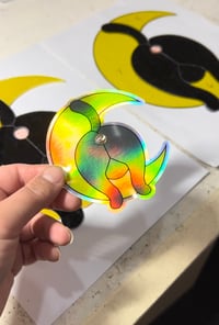 Image 3 of Luna Butthole Sticker - Holographic 3D