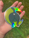 Luna Butthole Sticker - Holographic 3D