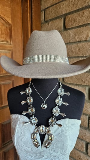 Image of Kayla Rhinestone Felt Hat