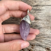 Image 3 of Amethyst Crystal Silver Pendant