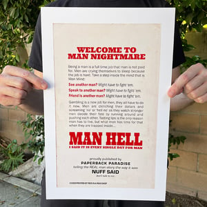 Image of Man Hell - 11 x 17 Print