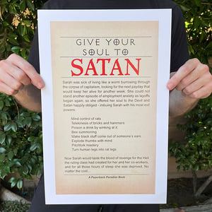 Image of Take My Soul, Satan - 11 x 17 Print