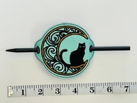 Image 3 of Cat and Moon Hair Bun Cover