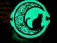 Image 4 of Cat and Moon Hair Bun Cover