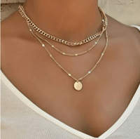 Vintage Necklace on Neck Chain Women's Jewelry Layered Accessories for Girls Clothing Aesthetic Gift