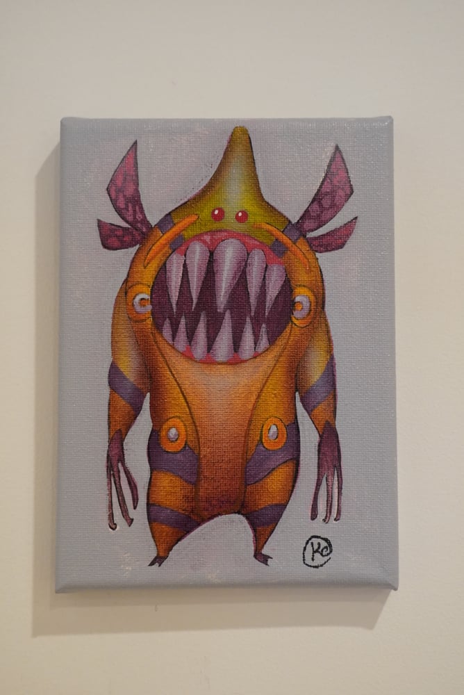 Image of Original Art, "Sushi Creature 1" Acrylic paint on Canvas 