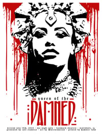 Image 2 of QUEEN OF THE DAMNED  - 18 X 24 Limited Edition Screenprinted Poster