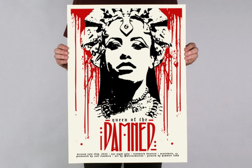QUEEN OF THE DAMNED  - 18 X 24 Limited Edition Screenprinted Poster