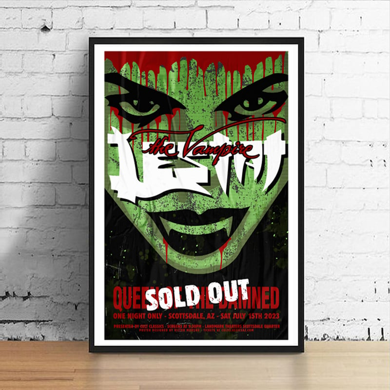 Queen of The Damned - 11 x 17 Limited Edition Giclee Concert Poster Print