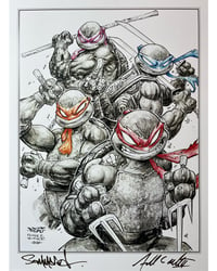 Image 1 of TMNT - Ninja Turtles print by Jon Sommariva and Freddie Williams II - SIGNED